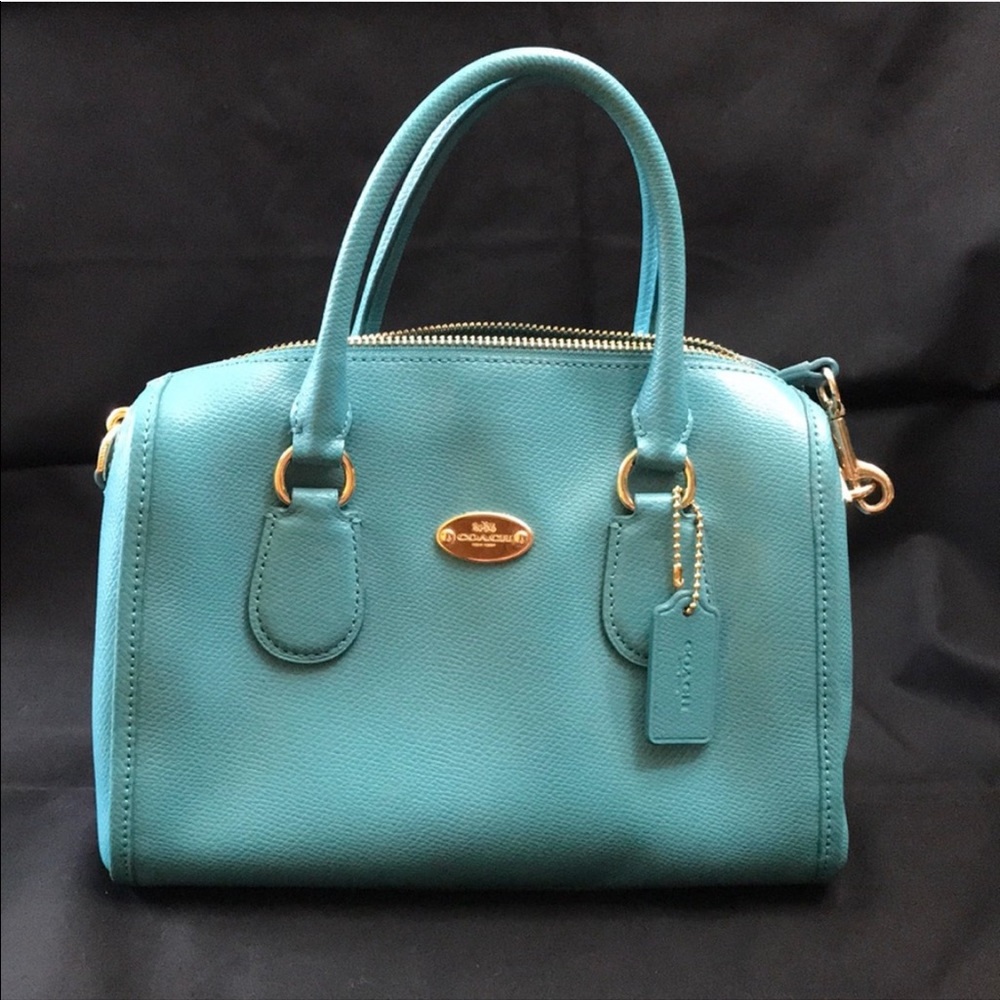 Coach Blue Crossbody top handle bag